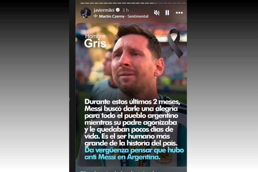 Mensaje del Presidente a Lionel Messi