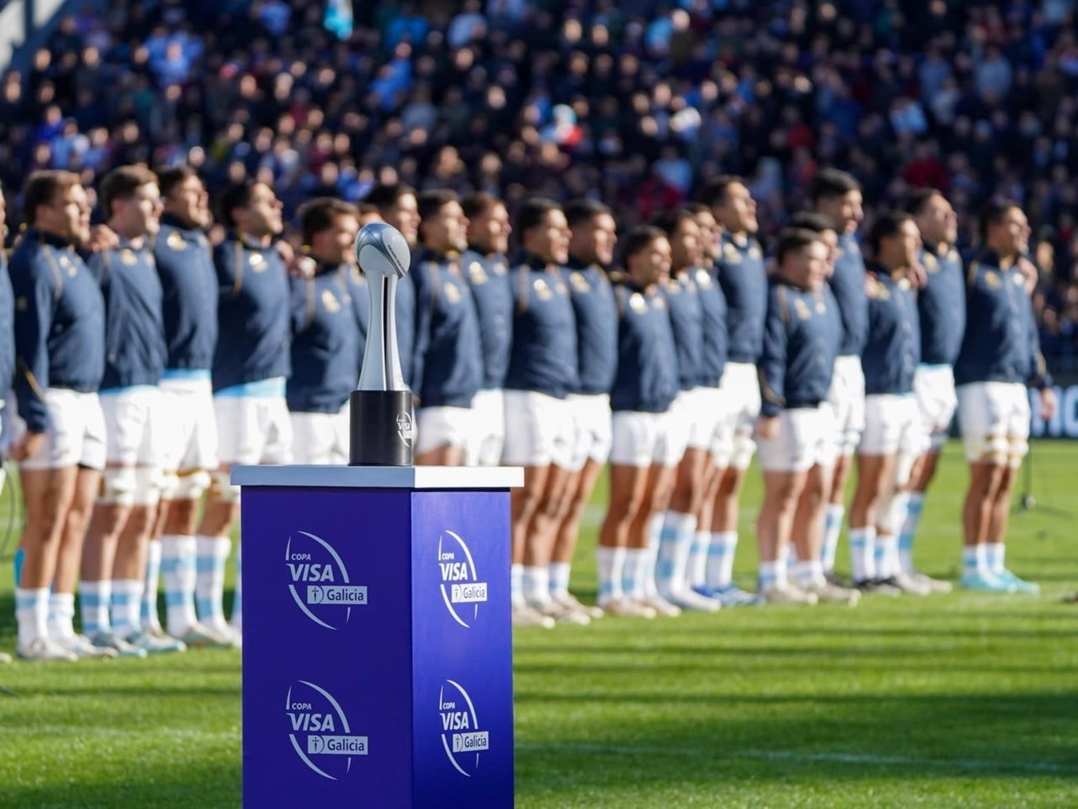 El partido entre Los Pumas vs. Sudáfrica en el estadio José Amalfitani de Vélez.