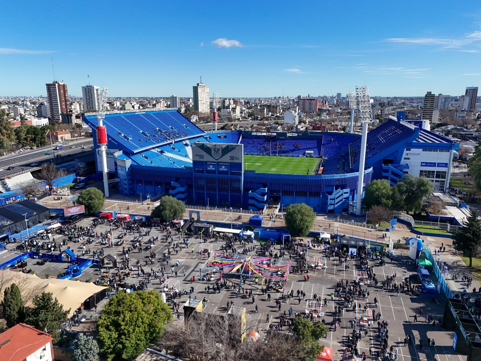 La previa de Los Pumas vs. Sudáfrica en el estadio José Amalfitani de Vélez.