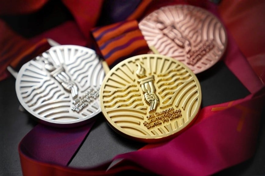 Qué representan los símbolos de las medallas que se entregarán en los Juegos Suramericanos 2026