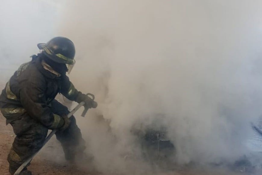 incendio vehículo Blas Parera