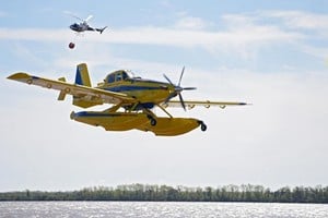 La prueba permitió evaluar la respuesta aérea ante incendios en Santa Fe.