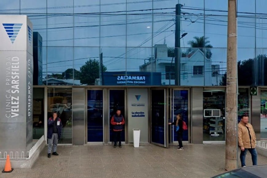 El nene fue trasladado de urgencia a la Clínica Vélez Sarsfield.