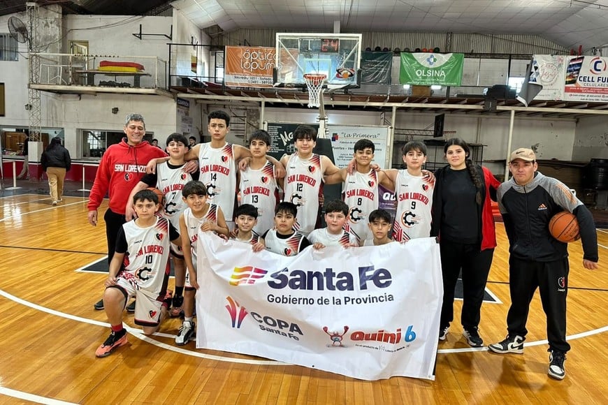 San Lorenzo de Tostado, finalista por el título en U13. Foto: Prensa Copa Santa Fe.