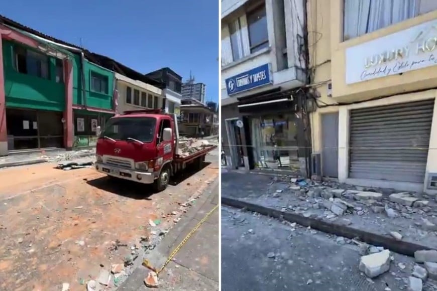 Así se encontraba Manizales hace pocas horas, luego del sismo que sacudió la ciudad.