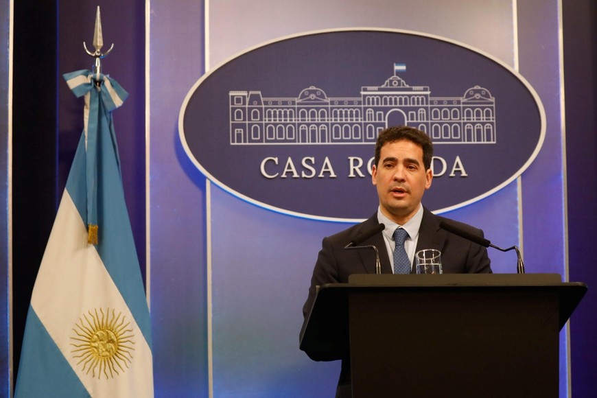 Adrián Ravier, vocero presidencial.