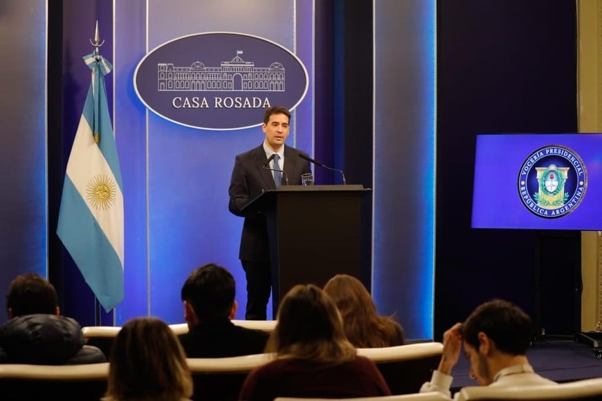 Adrián Ravier, vocero presidencial.