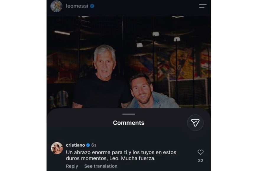 Messi recibió numerosos mensajes de apoyo de figuras del fútbol.