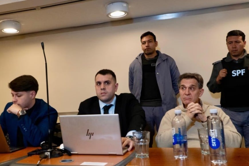 Aníbal Lotocki en el juicio en su contra en el Tribunal Oral en lo Criminal N°17 por la muerte de Cristian Zárate. Foto: NA