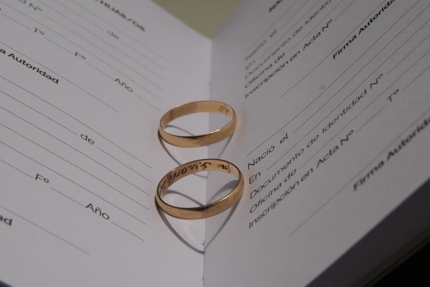 El número de matrimonios se mantiene en la provincia. Foto: Archivo Mauricio Garín