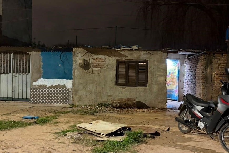 casa baleada en barrio Loyola