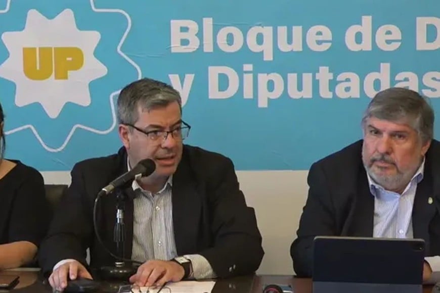 Germán Martínez y José Mayans, a la cabeza del frente parlamentario.
Archivo El Litoral
