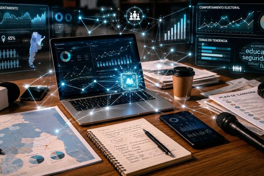 Análisis de datos y estadísticas, serán clave para la aplicación de IA. Imagen realizada por ChatGPT.