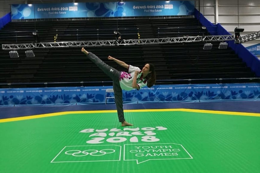 Delucca destacó los valores que transmite la práctica del taekwondo.