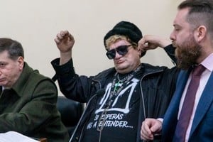 Pity Álvarez habló al salir del tribunal tras la audiencia.