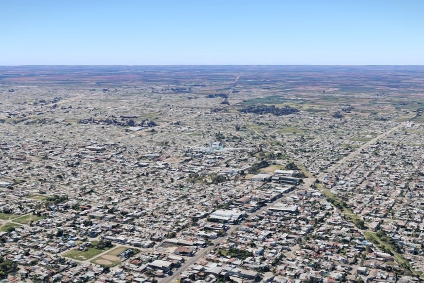 Una de las vistas de la ciudad de Santa Fe desde la herramienta World Flight Sim.