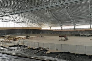 El nuevo velódromo de Rafaela entra en la etapa final de construcción.