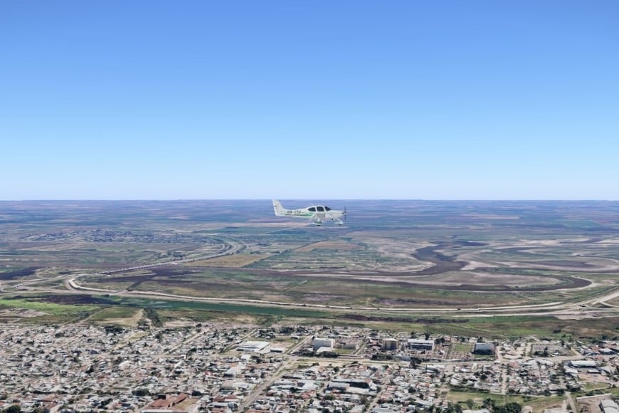 Una de las vistas de la ciudad de Santa Fe desde la herramienta World Flight Sim.