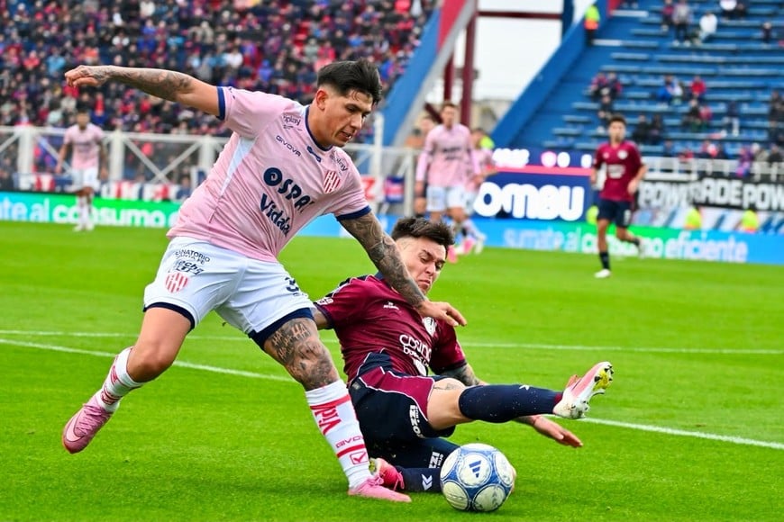 Lesión de Vargas | Unión-San Lorenzo | Estadio Pedro Bidegain. Foto: Juan Manuel Foglia