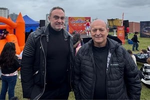 Diego Esquivo y Carlos Fertonani en la jornada de este sábado.