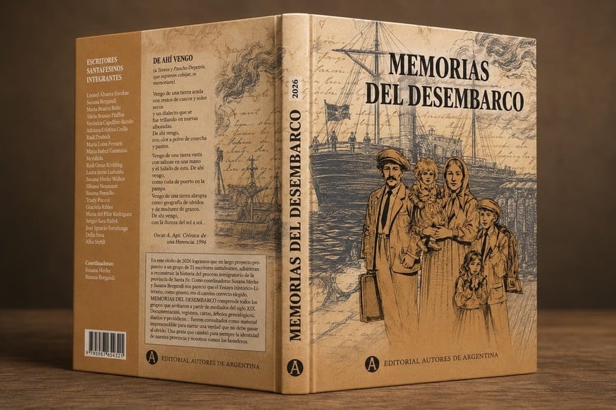 Contratapa de esta novedosa y emotiva obra colectiva, de innegable valor literario, histórico y cultural.
