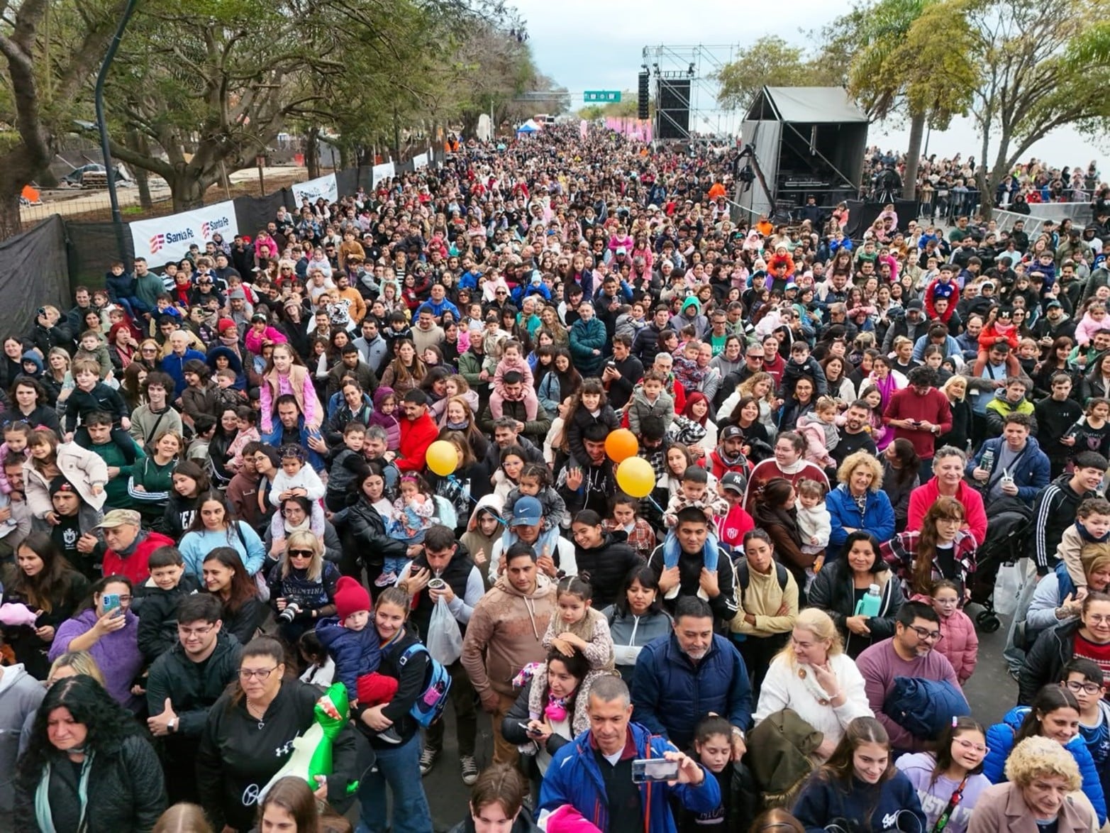Costanera a pleno en Santa Fe. 
