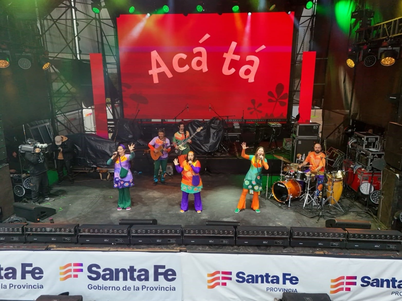 Los más chicos disfrutan del evento. 