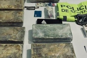 El estupefaciente que fue secuestrado por los uniformados. Foto: Gentileza