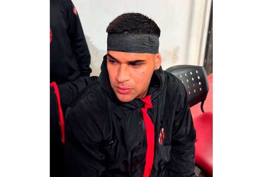 Facundo Díaz, jugador del "patrón", que habría sido golpeado. Crédito: Gabriel Obelard