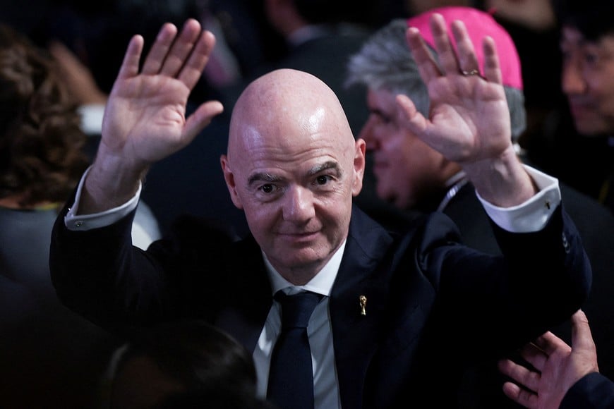 FILE PHOTO: FIFA President Gianni Infantino attends the inauguration of Abelardo De La Espriella as Colombia's president, in Cali, Colombia, August 7, 2026. REUTERS/Luisa Gonzalez/File Photo