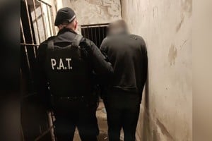 Personal de las PAT lo atrapó en la Manzana 5. Foto: Prensa Seguridad