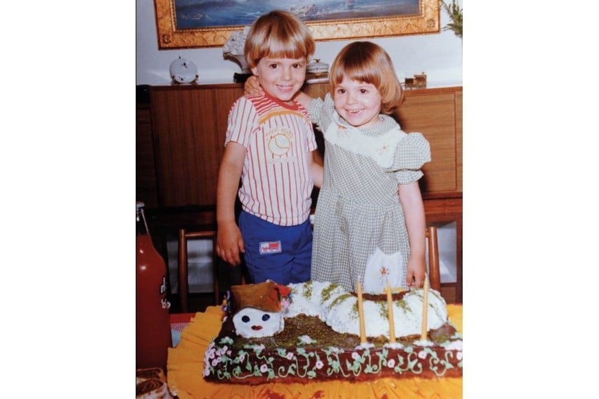 Ana Julia y Martín Bonetto en la infancia