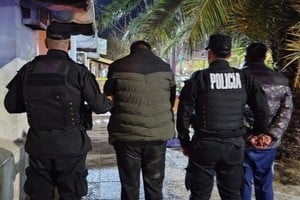Padre e hijo fueron apresados en un operativo en barrio Yapeyú el 8 de agosto. Foto: Prensa URI