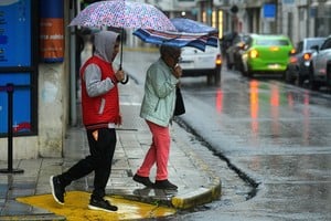 El cielo se presentaba cubierto con lluvia débil  Créditos: Guillermo Di Salvatore