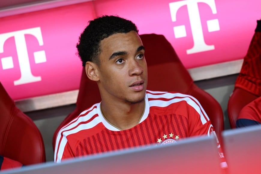 Soccer Football - Pre Season Friendly - Bayern Munich v RB Leipzig - Allianz Arena, Munich, Germany - August 15, 2026
Bayern Munich's Jamal Musiala before the match REUTERS/Angelika Warmuth