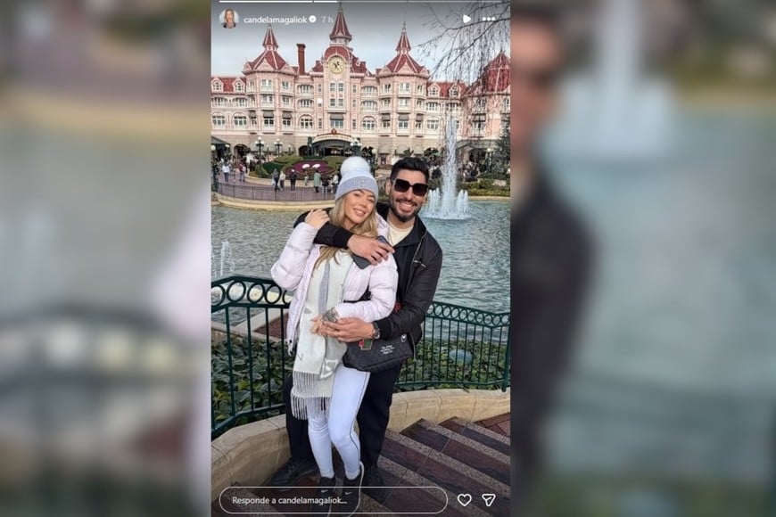 La modelo compartió una imagen junto al sindicalista durante su estadía en París.