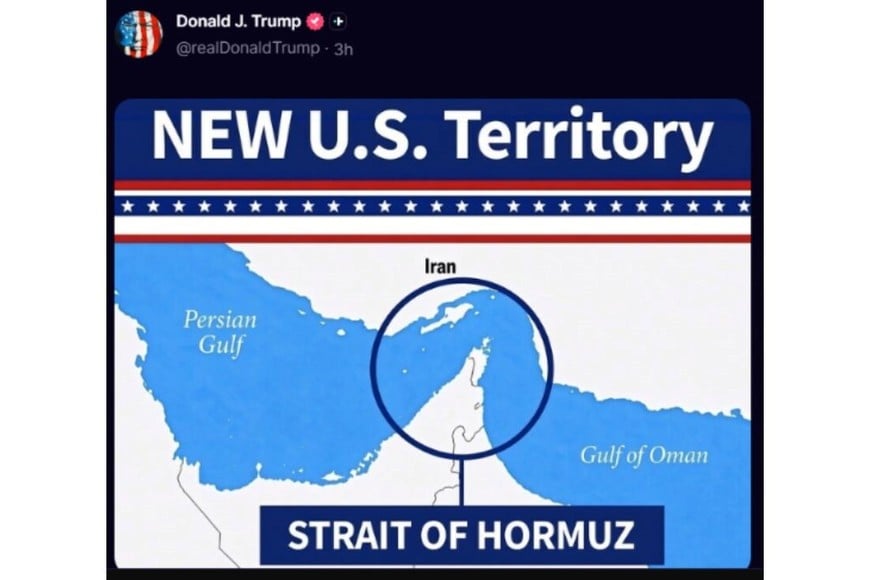 La publicación de Trump.