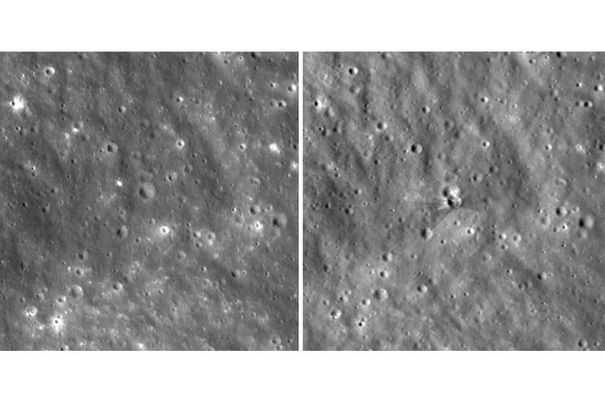 De acuerdo con las precisiones brindadas por el equipo científico de la agencia espacial estadounidense, las fotografías captadas por la sonda Lunar Reconnaissance Orbiter (LRO).