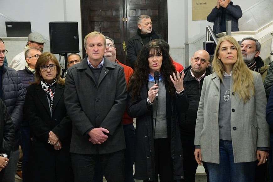 "Queremos que se cumpla la cautelar", reiteró la rectora Tarabella. Foto: Guillermo Di Salvatore