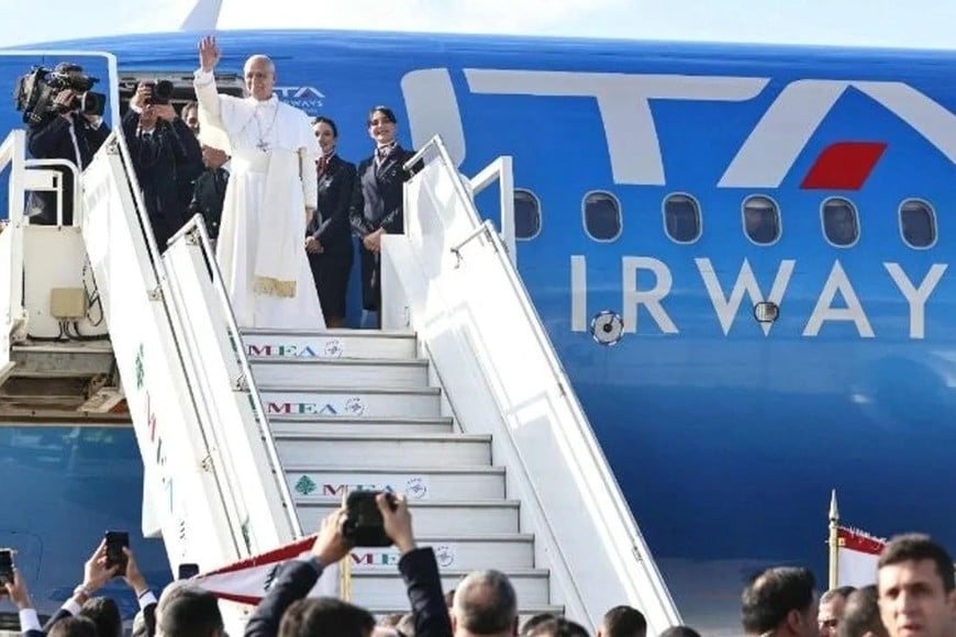 Hola. Esta será una de las postales cuando el Papa aterrice en Argentina. Archivo.
