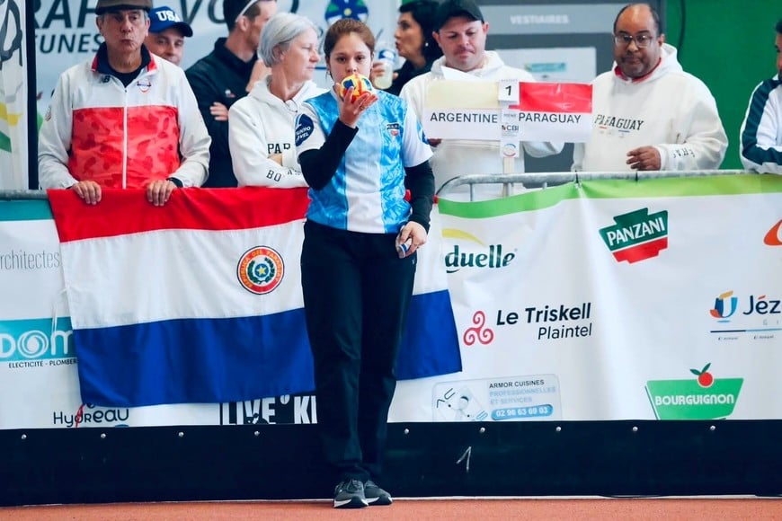 "Escuchar el himno y defender estos colores es algo que no se compara", dijo Candela. Foto: Prensa Juegos Suramericanos.