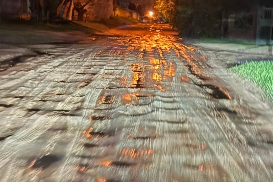 Así se encuntran ls calles del barrio