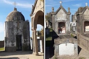 Vandalismo en el cementerio de Gessler. Foto: Gentileza
