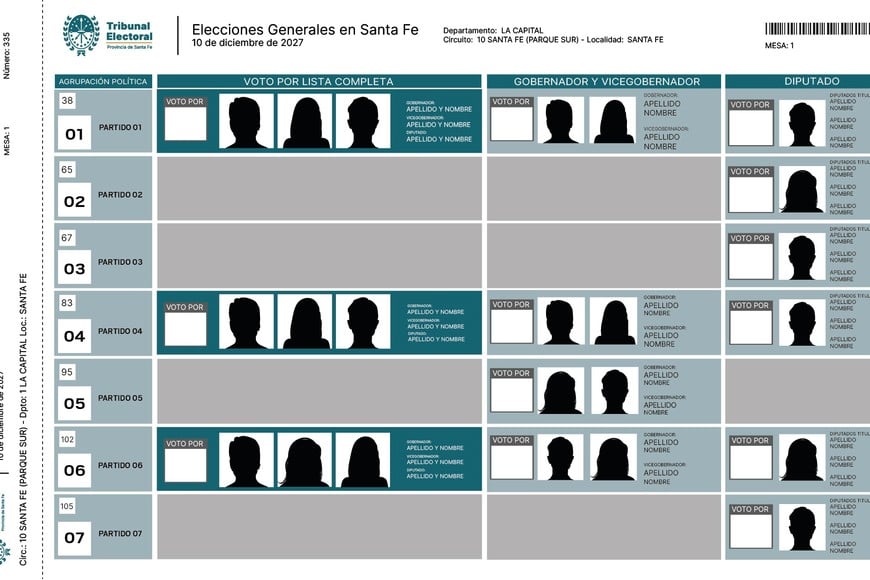 Simulación de Boleta Única reformada.
