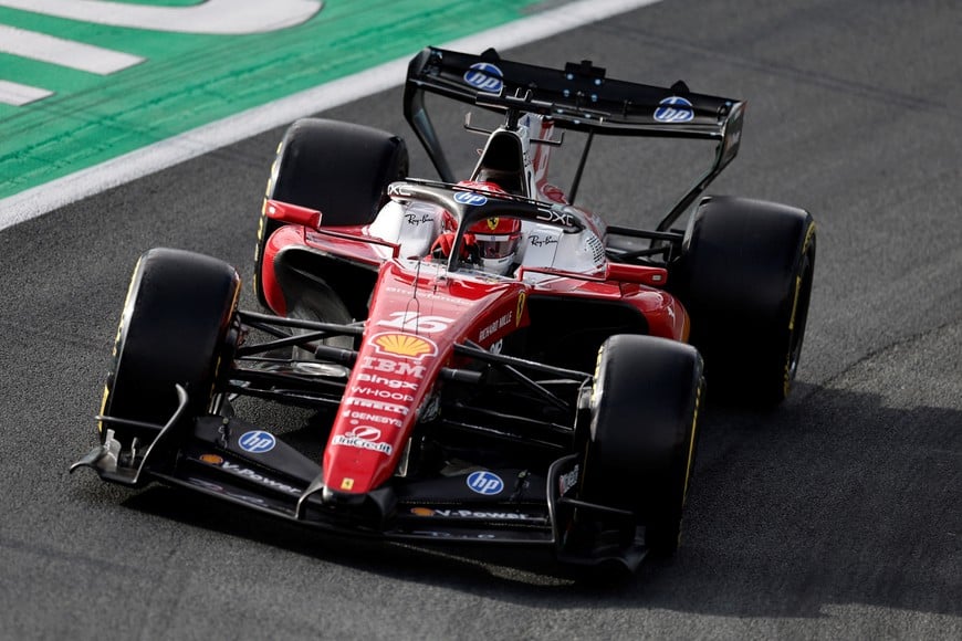 Formula One F1 - Dutch Grand Prix - Circuit Zandvoort, Zandvoort, Netherlands - August 21, 2026
Ferrari's Charles Leclerc in action during sprint qualifying REUTERS/Benoit Tessier