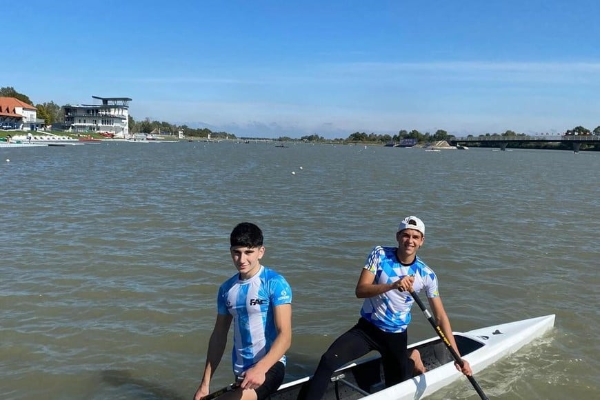 El palista santafesino es una de las promesas del canotaje nacional.
