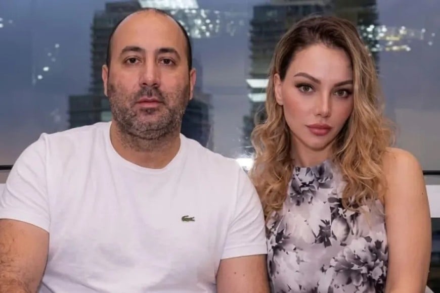 Fernando Cerimedo y Nadia Beller cuando todavía eran pareja. Ella lo acusa de haberla mandado a matar.
