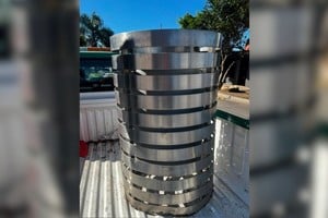 El cesto de basura fue recuperado por la policía. Foto: El Litoral