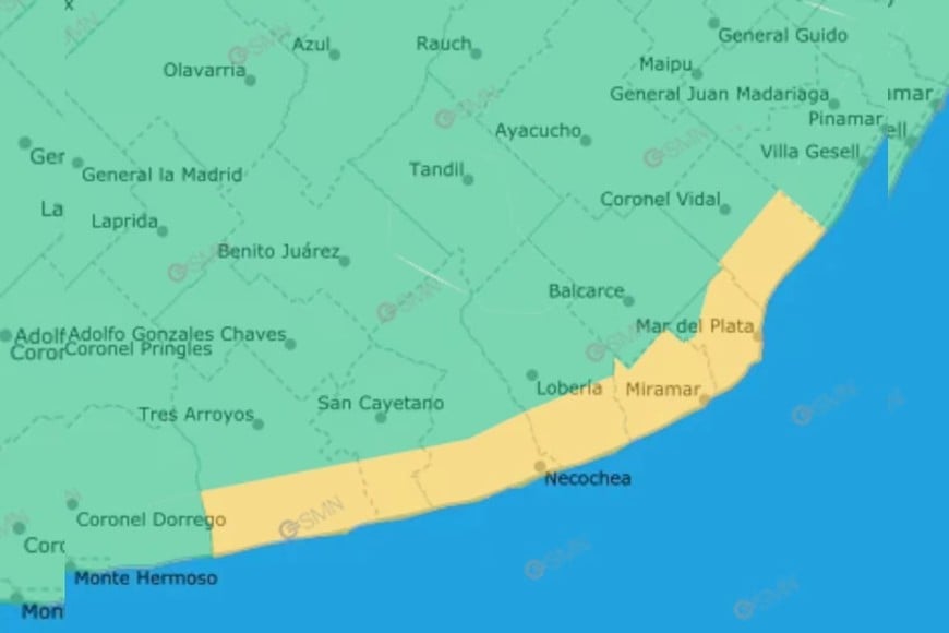 Las zonas de Buenos Aires bajo alerta este sábado.