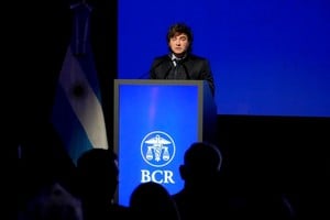 Milei habló ante empresarios en Rosario y defendió el rumbo económico de su Gobierno. Foto: Presidencia
